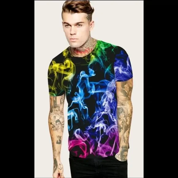 NEW 3D Print Mens Tshirt - Picture 1 of 2